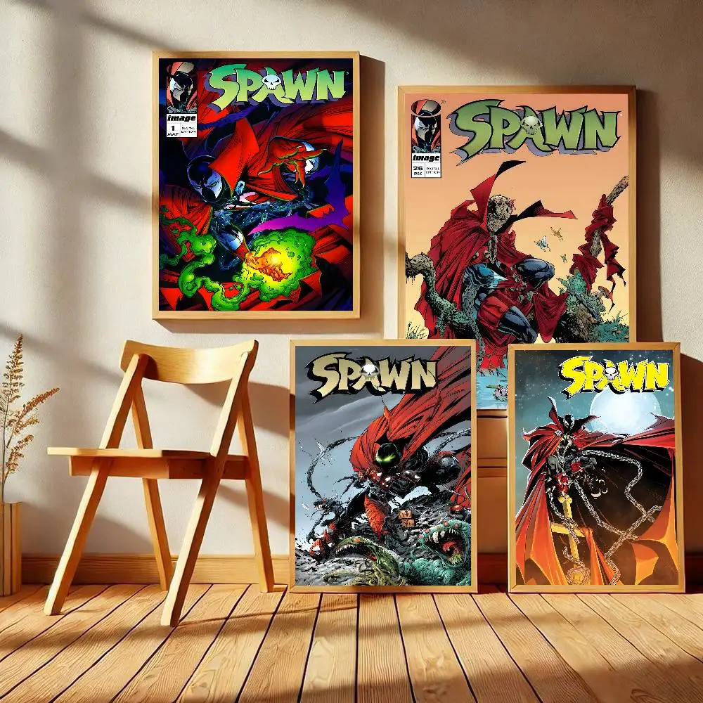 Anime S-Spawn Good Quality Prints And Posters Waterproof Paper Sticker Coffee House Bar Posters Wall Stickers