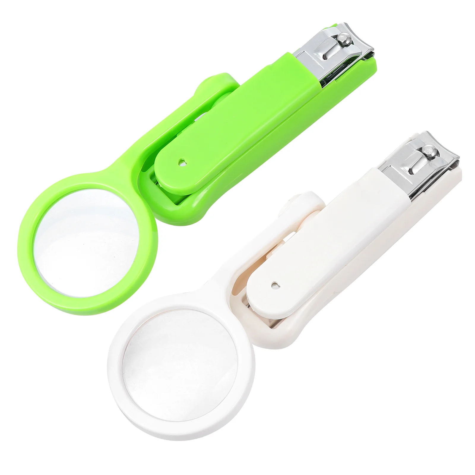 

2Pcs Toenail Clipper with Magnifying Glass Sturdy Carbon Steel Nail Trimmer Comfort Grip for Precise Cutting Lightweight Travel