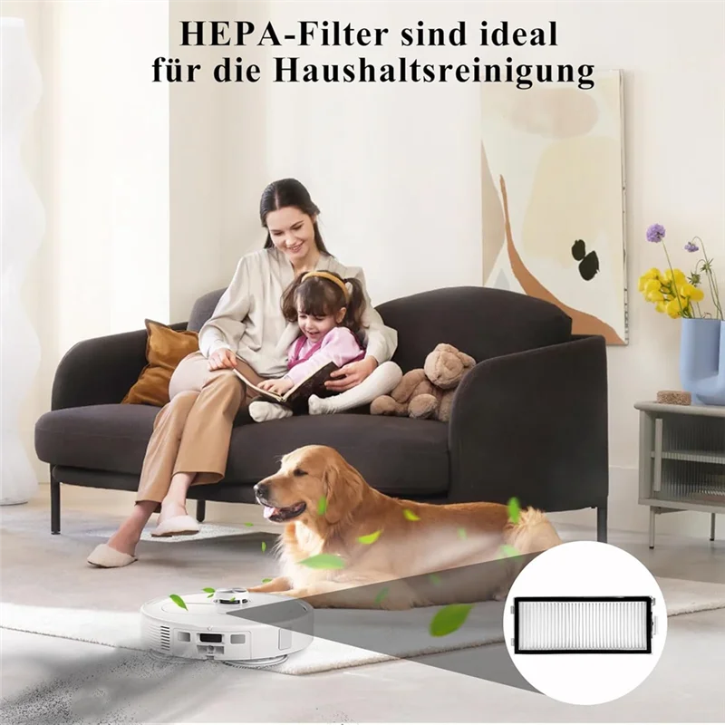 A86I-HEPA Filter For Roborock Qrevo Master/Qrevo Slim Robot Vacuum Cleaner, Washable Filter Replacement Parts