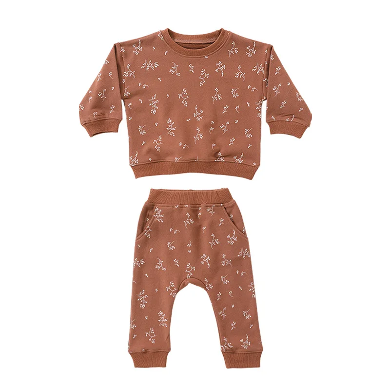 Autumn Winter Baby Boy Clothes Set Baby Boy Girl Casual Cotton Top+ Pants Infant Homewear Long Sleeve Newborn Baby Girl Clothes