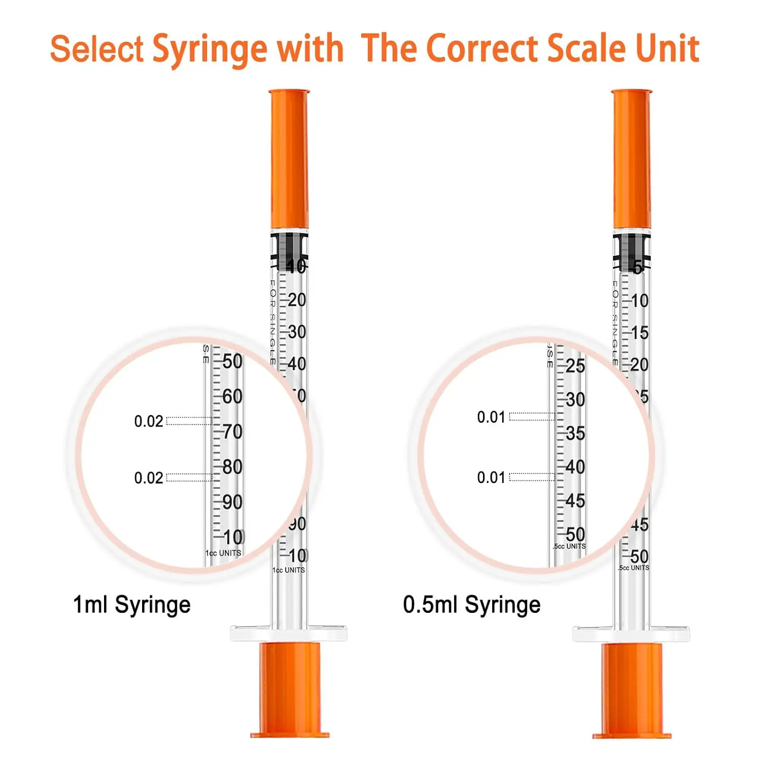 100 قطعة 1 مللي U-100 حقنة الأنسولين-30 جرام 13 مللي متر إبرة للحيوانات الأليفة والطيور ، DIY- ✓ معقمة ✓ يمكن التخلص منها ✓ مختومة بشكل فردي #4