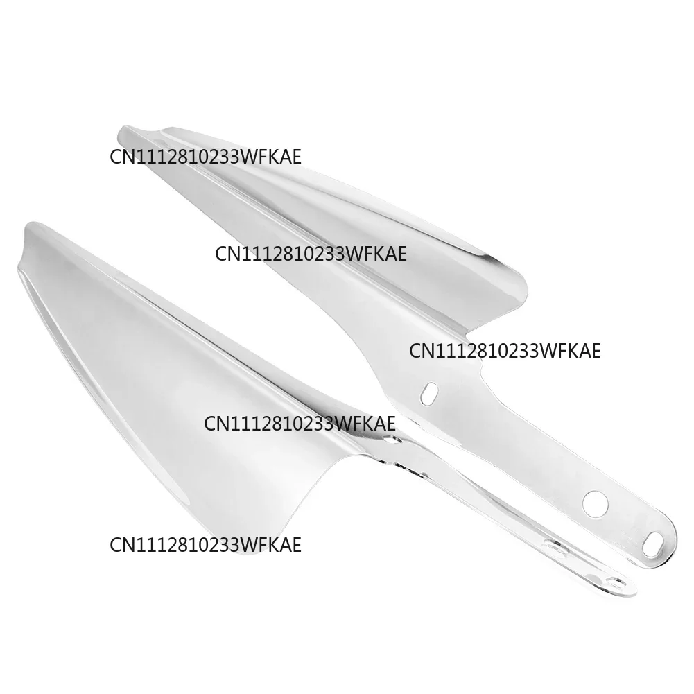 Motorcycle Chrome Front Fork Mount Wind Deflectors Windscreen Fairing For Harley Touring Road King Street Glide CVO 1995-2021 19