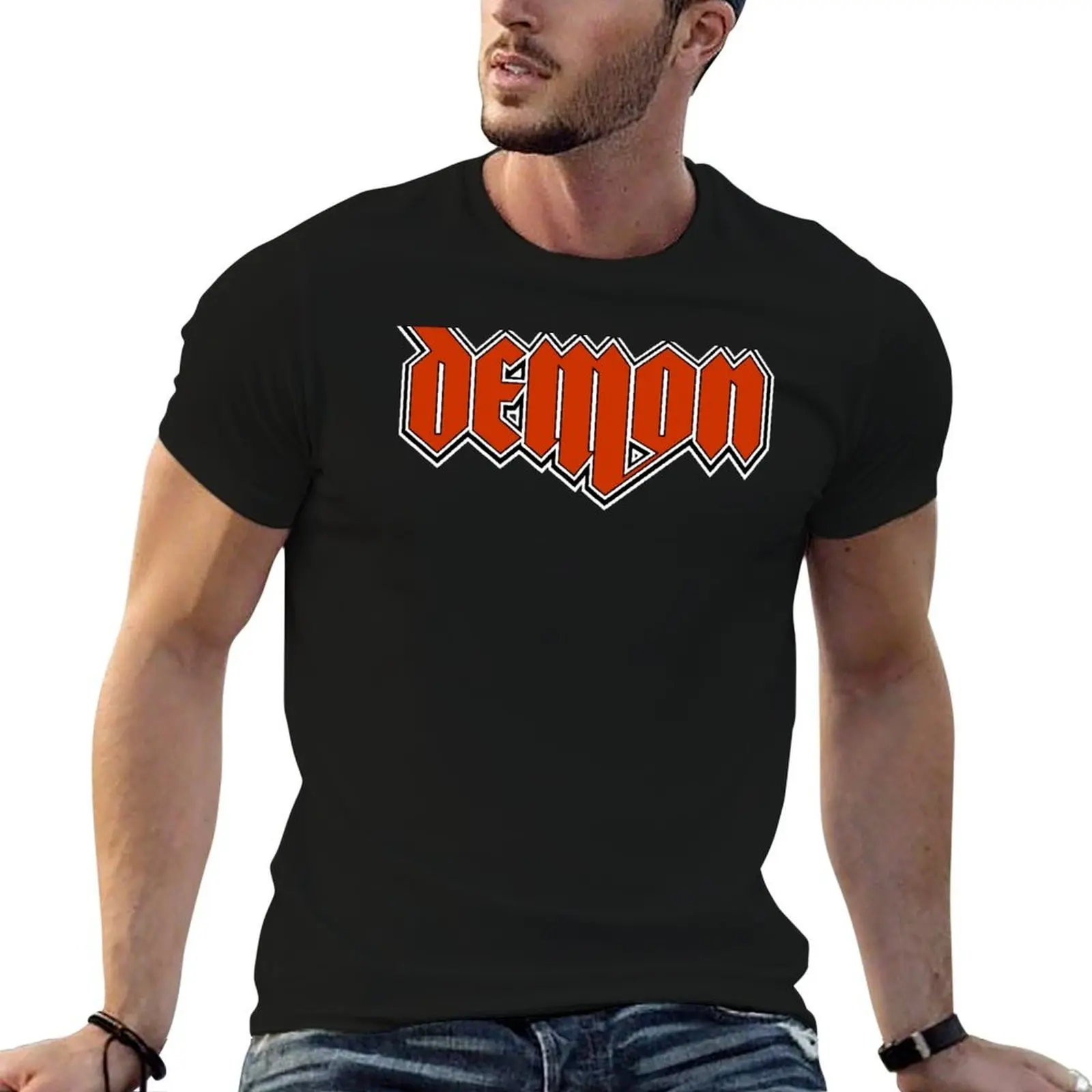 

Demon (NWOBHM Band) T-Shirt t shirt man cotton black cotton t-shirt plain for man package man t shirts graphic T-Shirt