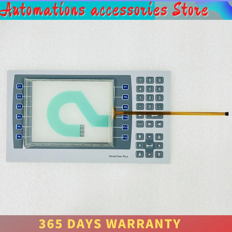 New for PanelView Plus 7 2711P-B7C22D9P-B -A 2711P-B7C22A9P SER A B Touch Screen Panel Glass Digitizer Membrane Keypad Keyboard