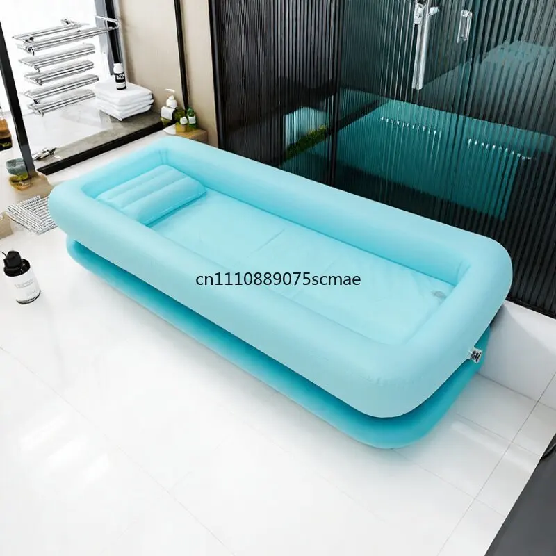 Portable Inflatable Care Bathtub, Foldable Home Bath Aid For Infants Adults And Bedridden Elders Shower