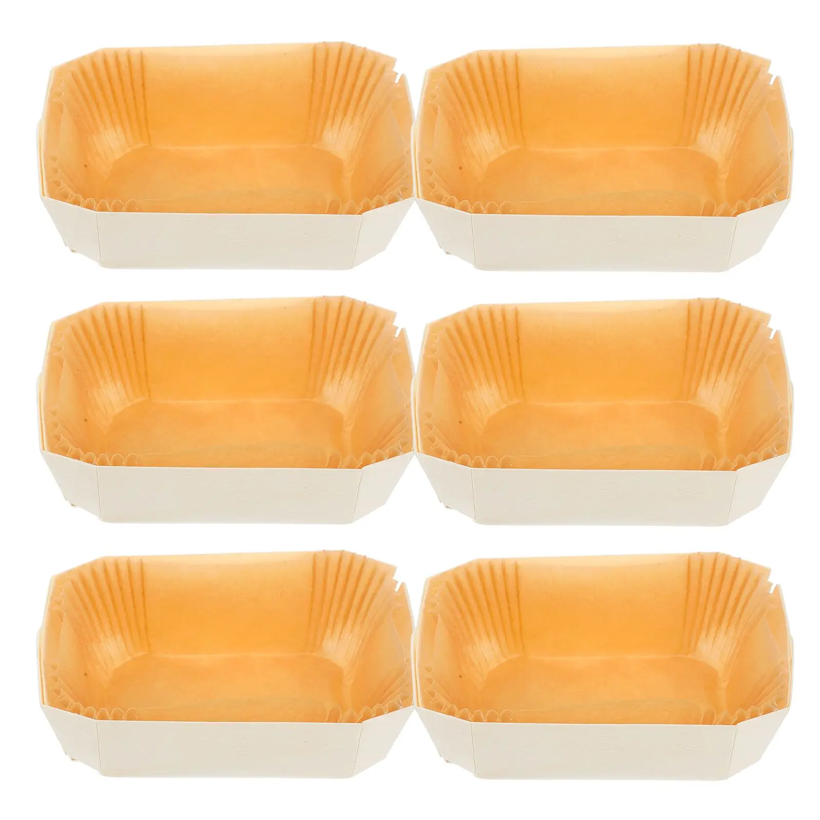 

6 Pcs Bread Mold Nonstick Heat Resistant Rectangle Kitchen Baking Plates Cake Toast Pan Even Heating Easy Release Reusable Oven