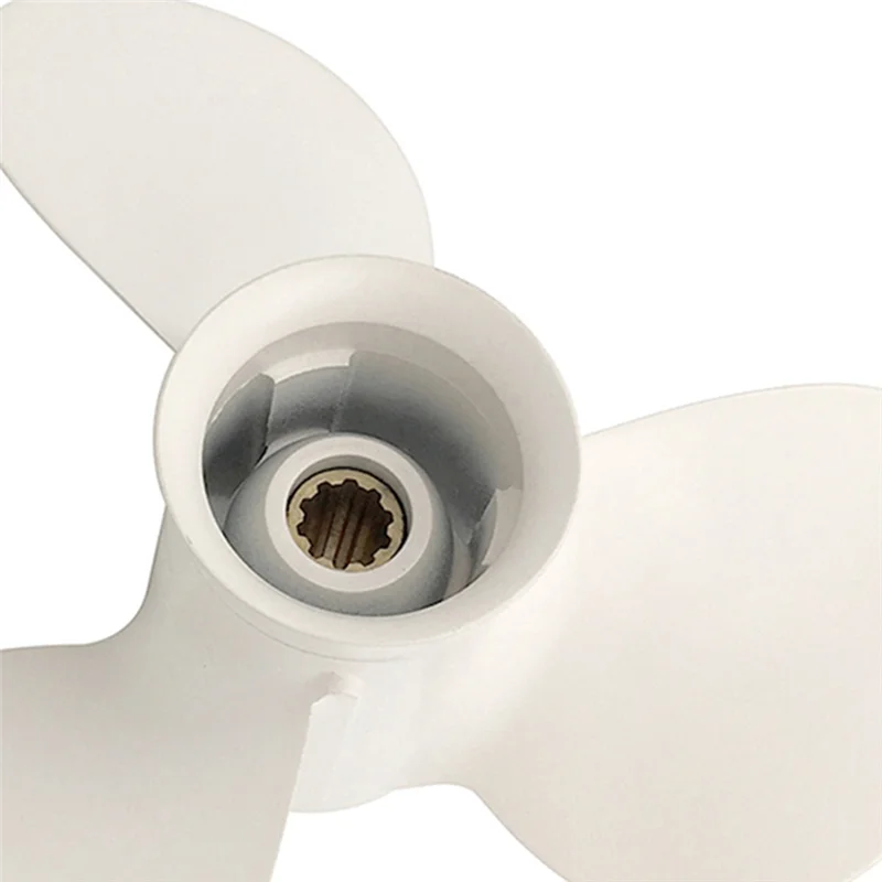 

A30F-664-45945 664-45945-00-EL 9 7/8 X 10 1/2 Propeller For Yamaha 20HP 30HP White 3 Blades 10 Spline Tooth R Rotation