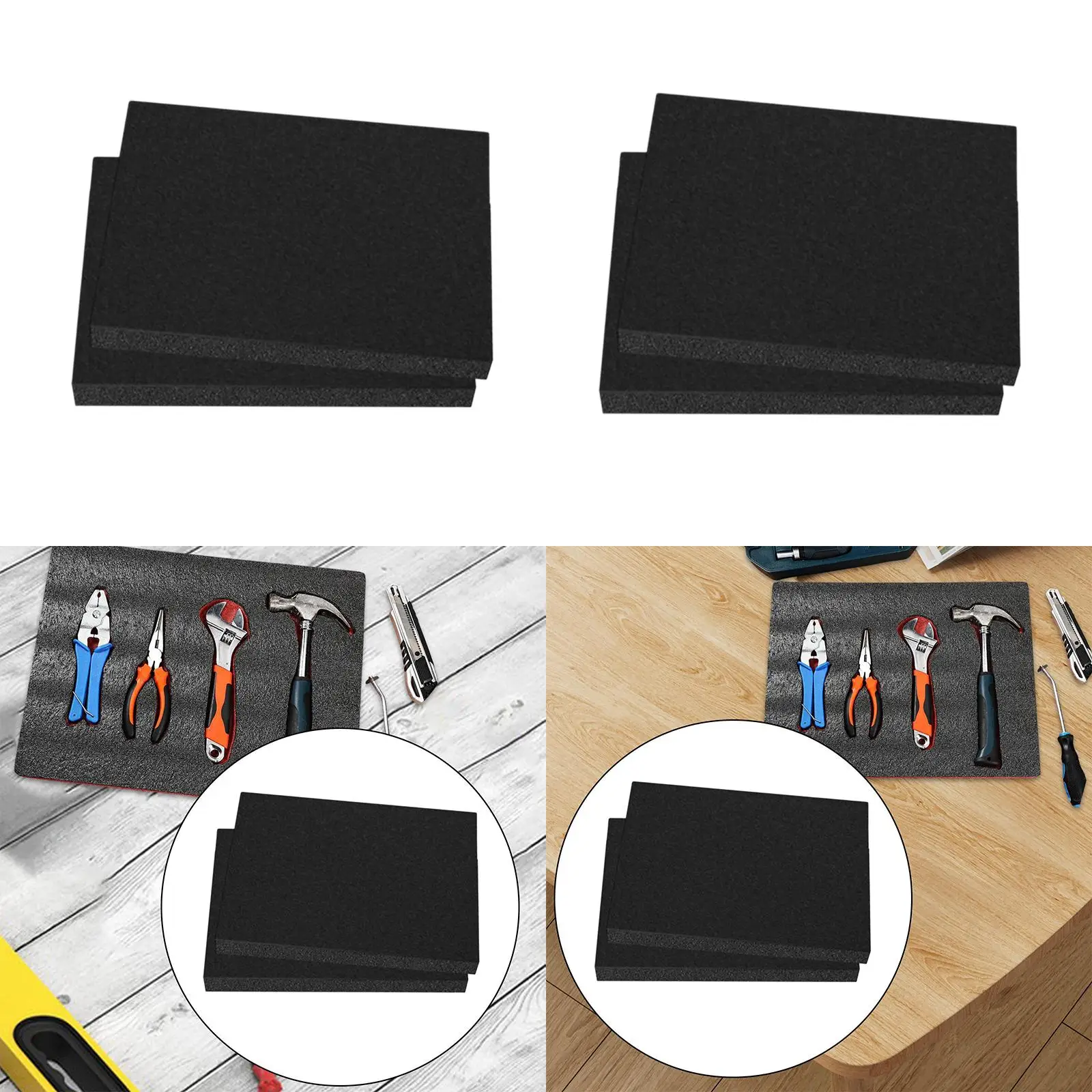 Cuttable EPE Box Foam Inserts for Cases Tool Box Liner with Cushioning Protection for Camera Storage