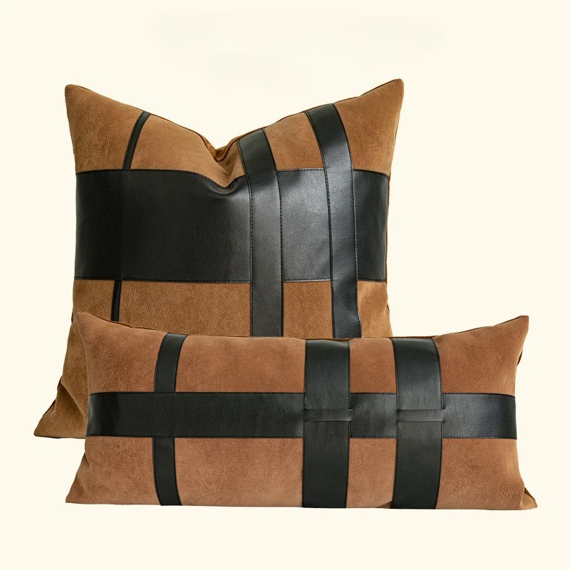 30X65/45X45CM Orange Black Throw Pillow Cover Light Luxury Homestay Cushion Cover Decor Home Decorative Pillowcase 2026 New