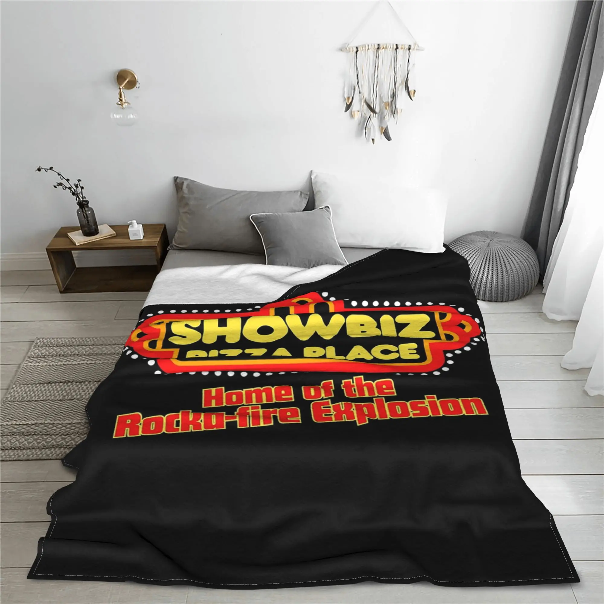 

Showbiz Pizza Place, ретро-дизайн ресторана, одеяло, легкое фланелевое одеяло для дивана, офисные пледы, покрывало, одеяло