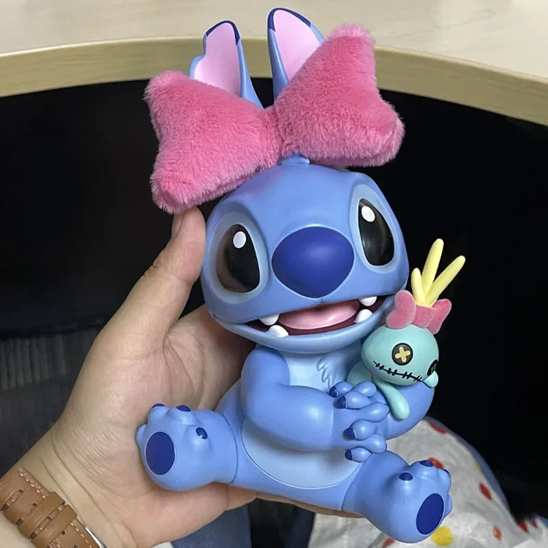 Disney Interstellaire Baby Lilo & Stitch Sweet "knuffel" Hit Thema Cartoon Pop Boog Knoop Actiefiguren Speelgoed Verjaardag Verrassingsgeschenken