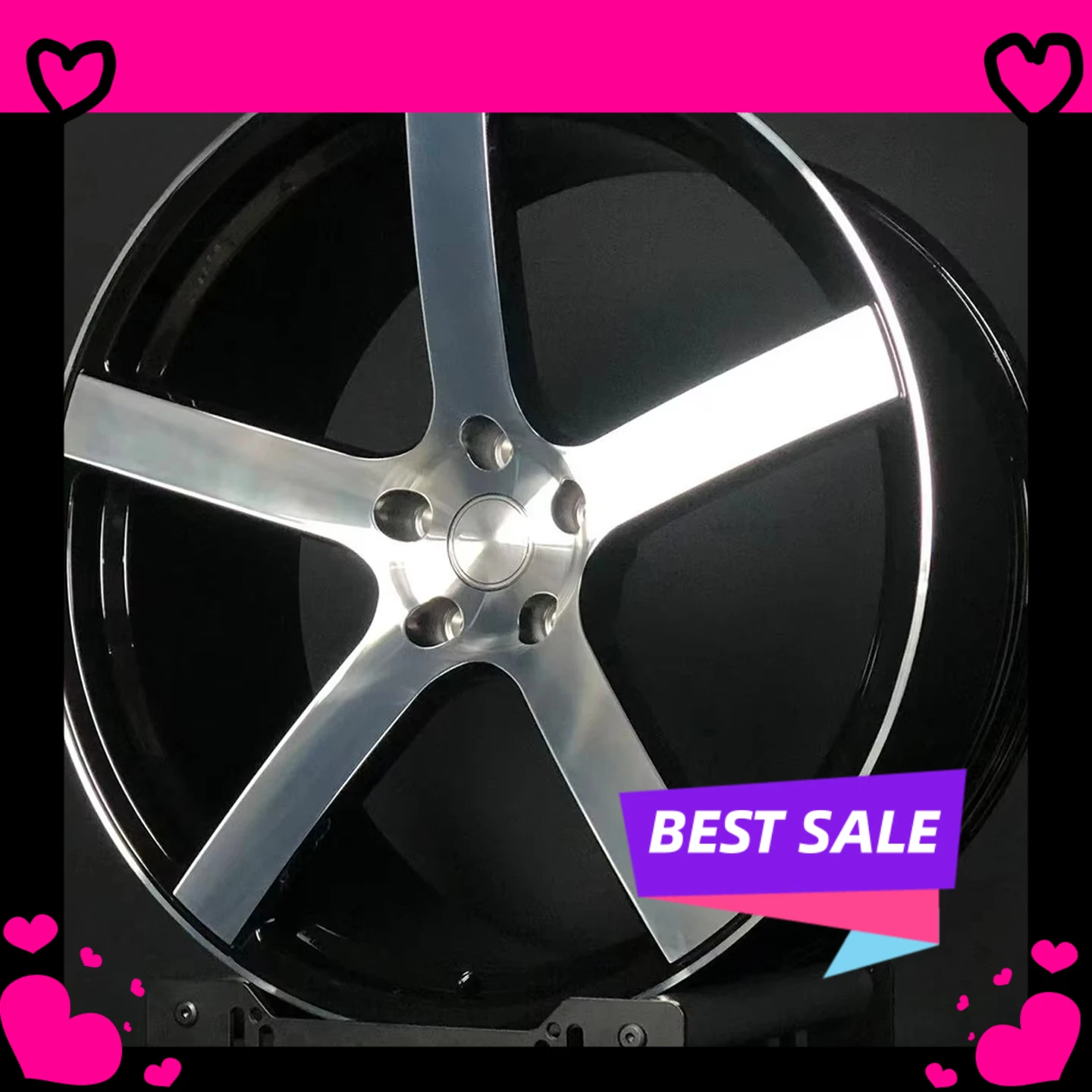 Hot-selling Customized Wholesale 5 Spoke Forged Wheels 21 22 23 24 20 Inch Wheels SRT Rims 5x115 Forged Wheels for Dodge Hellcat