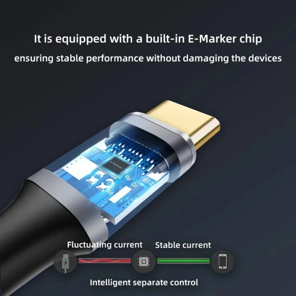 USB 3.2 Gen 2 Extension Cable 100W PD Fast Charge 90 Degree Angle 10Gbps Data Transfer For Laptop MacBook Pro 4K Display
