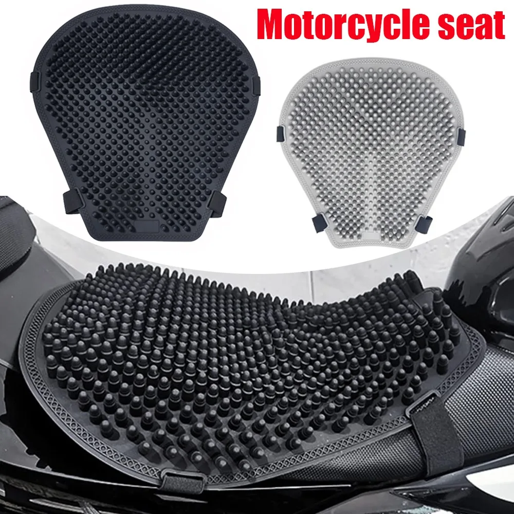 

Saddle Seat Cover Heat Resistant Cooling And Shock Absorption Silicone Quick Drying And Rainproof Suitable For Delivery Riders
