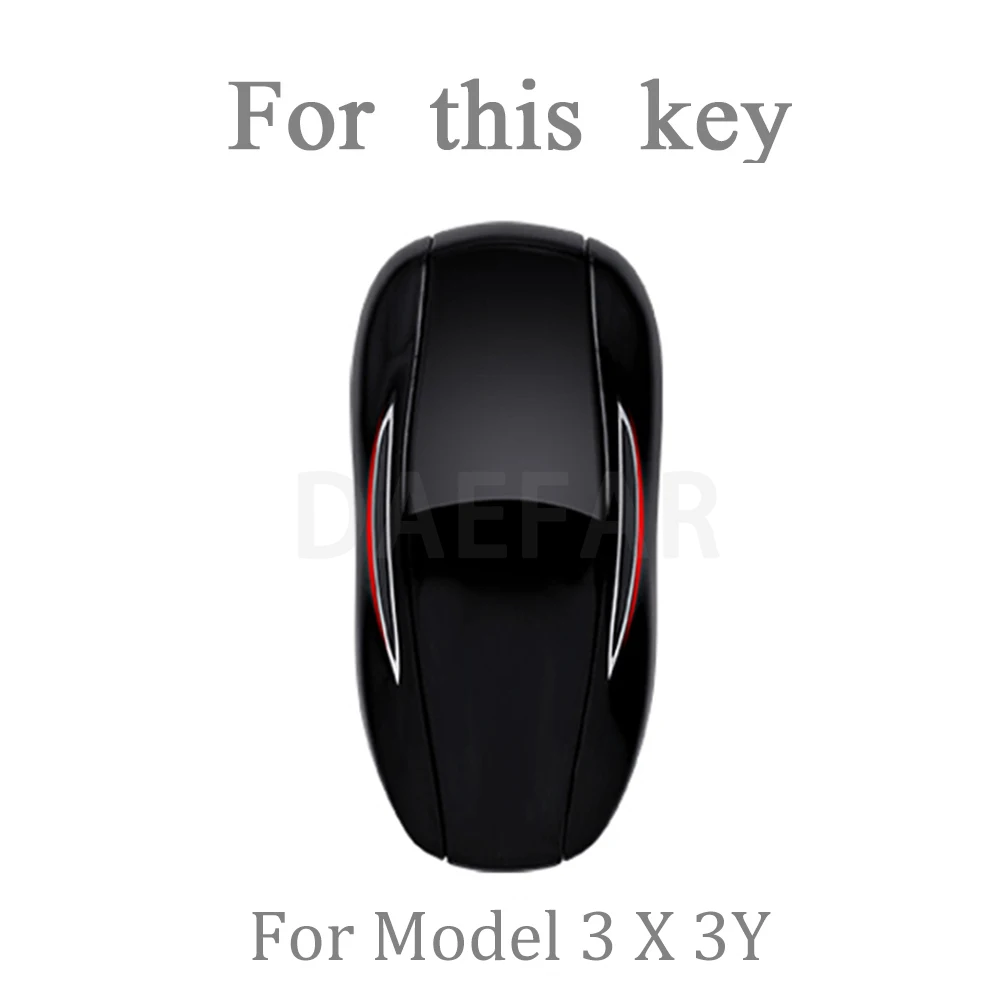 TPU Leather Shell Fob for Tesla Model 3 Y Model S Protector Car Remote Key Cover Case Accessories