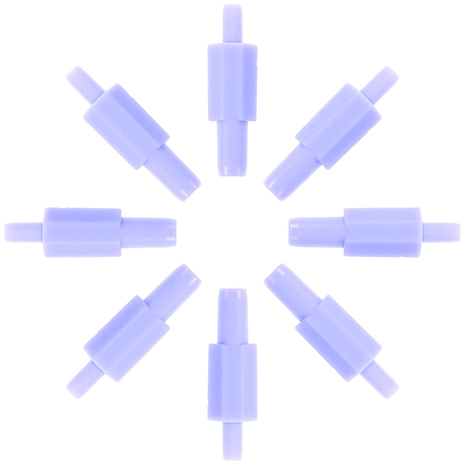 

10 Pcs Breast Pump Accessories Purple Hose Connector Elbow Parts Wide Compatibility Electric Replacement Tubing Adapter Baby