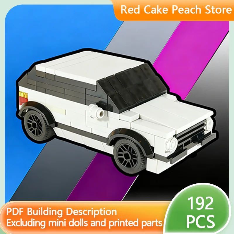 

Модель городского автомобиля MOC, строительные кирпичи, гольф GTI MK2, 6-широкий компактный автомобиль, модульная технология, детские праздничные подарки, сборка игрушек, костюм