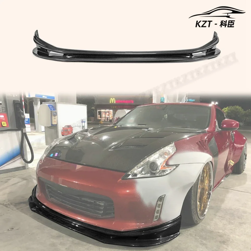 

For Nissan 12 Onwards 370Z Z34 Kouki Late Model Vrs Style Style Front Lip (Facelift) Carbon Fiber