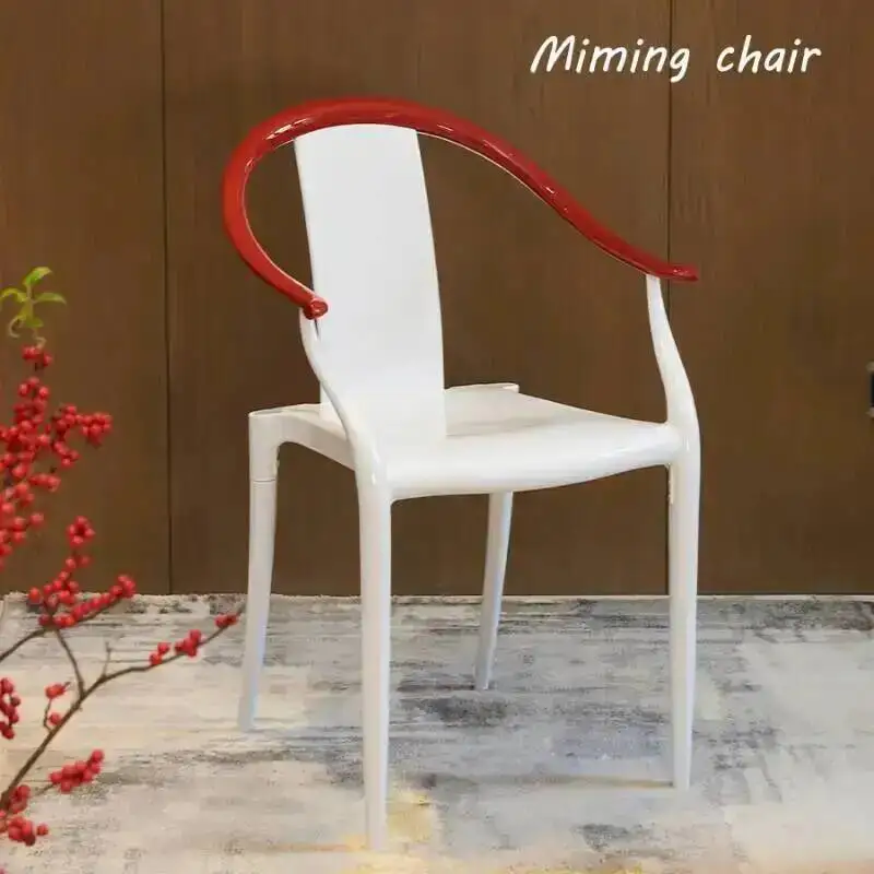 Backrest Palace Chair Transparent Design Home Simple Acrylic Armchair Dining Chair Nordic Plastic Armchair Chair Furniture