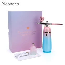 Máquina de belleza de inyección de oxígeno, aerógrafo Facial de niebla, Nano agua, hidratante de la piel, rejuvenecimiento, compresor, pulverizador Facial