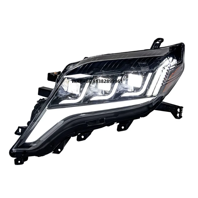 

2014-2017 for Prado LED Auto Headlight Assembly 100W Dynamic Signal Lamp Three Lens Projector Upgrade Car Front Lights