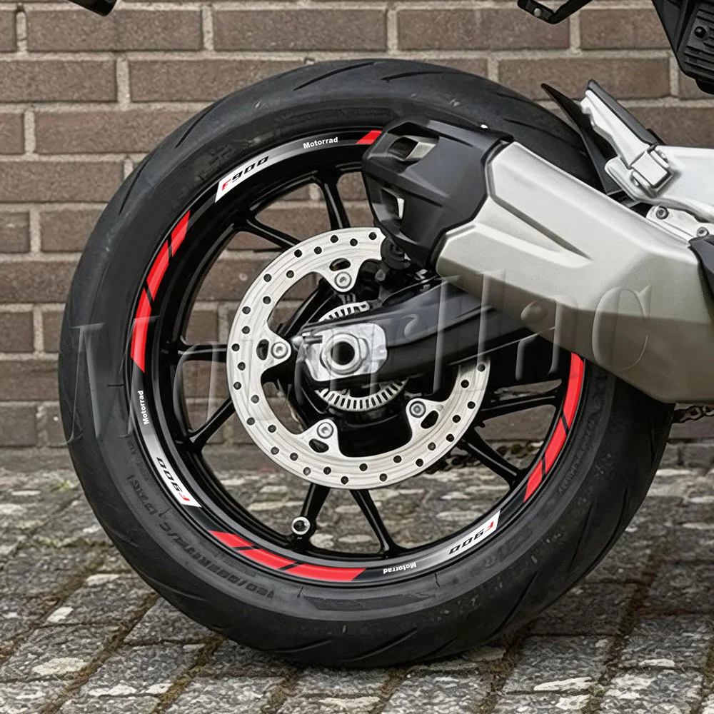 Reflektierende Motorrad-Felgenaufkleber Streifendekor Zubehör für F900XR F900R F 900 XR F900 R – Detail 1