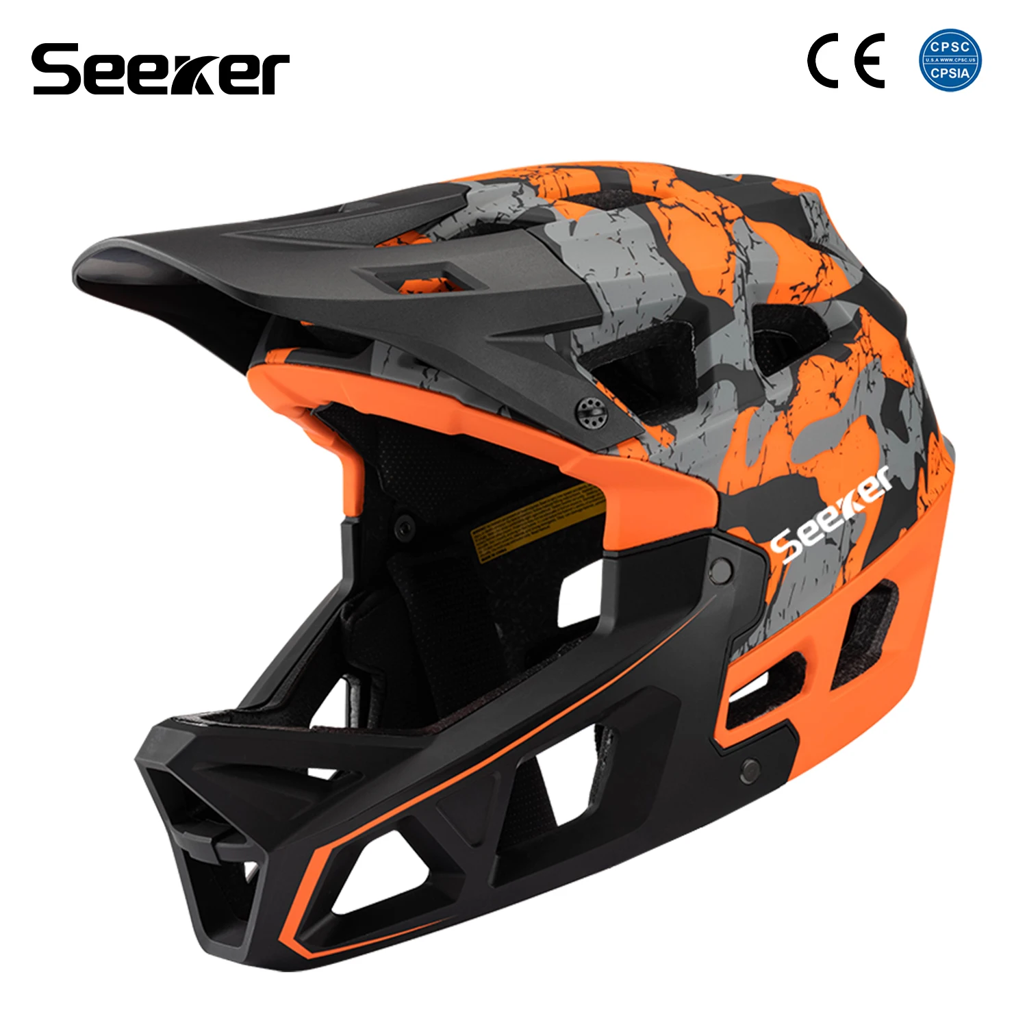 

UMUSEEKER cross-country mountain bike full-face professional downhill protective helmet adult outdoor cycling safety equipment