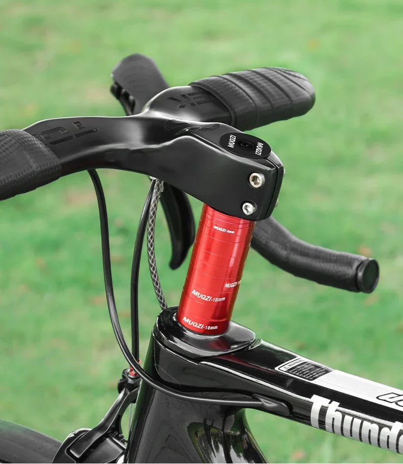Headset-Abstandshalter-Kit 28,6mm Fahrradgabel-Unterlegscheibe mit Vorbau-Deckel MTB Rennrad Zubehör – Detail 1
