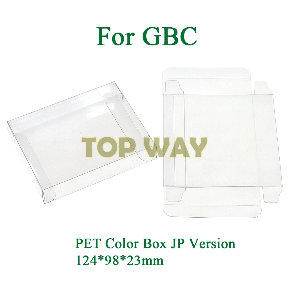 

30PCS For GBC Clear Transparent PET Color Box For Game Boy Color Console Case Storage Protection EU US JP Version