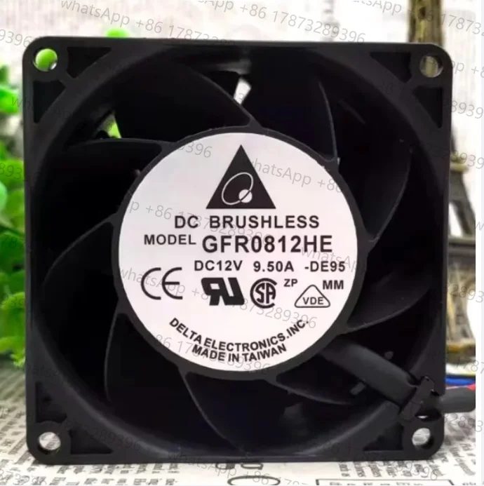 New Cooler Fan for Delta GFR0812HE 12V 9.5A 8cm 30000 RPM dual motor car turbocharged violent fan 80 *80 * 76mm