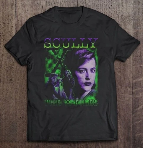 Dana Scarlett from The X-Files - Black Loose-fitting Casual T-shirt, Pure Cotton, All-Season Streetwear Shirt harajuku t shirts