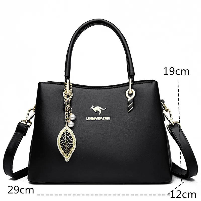 Torebki damskie ze skóry PU nowe luksusowe damskie duże torby na ramię torebki damskie kwadratowe torby Sac Fashion Solid Color Crossbody