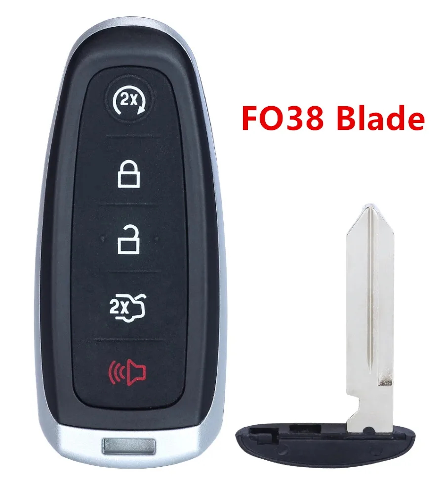 M3N5WY8609 5 Tombol 315/433 MHZ ID46 Chip Kunci Mobil Jarak Jauh untuk Ford Edge Escape Jelajahi Ekspedisi Flex Focus Taurus 2011-2018
