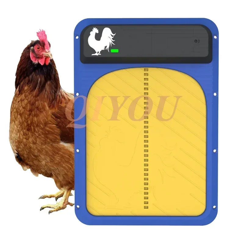 Metal Timing Anti-pinch Chicken Coop Door Pet Cage Automatic Door Pigeon Breeding Automatic Flying Door