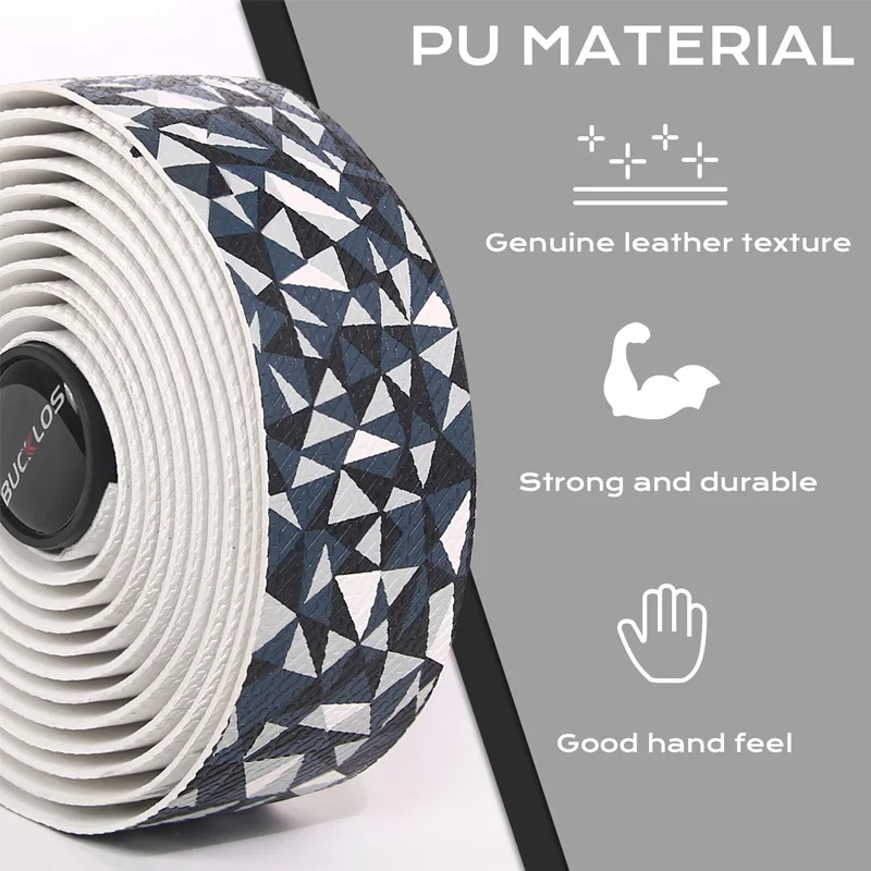 BUCKLOS Bicycle Handlebar Tape PU EVA Bent Gradient Cycling Road Bike Tapes Racing Comefortable Non-Slip Mountain Bike Bar Tape