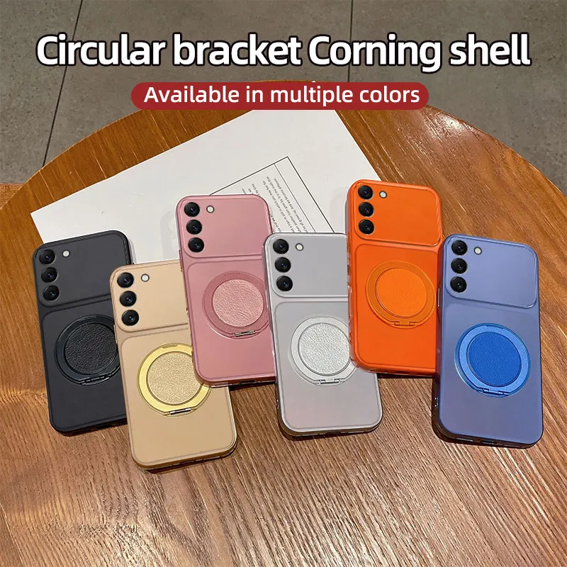 For Samsung Galaxy S21 FE Case Galaxy S21 FE Cover Phone Case Back Bumper Shockproof  Soft Fundas Luxury Shockproof BracketCover