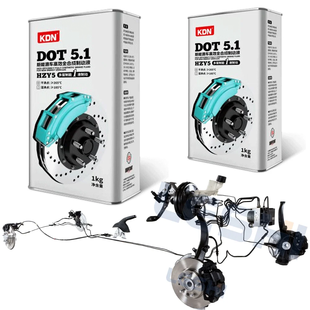 

Hot Sale 1KG DOT5.1 High-efficiency Fully Synthetic Brake Fluid Hydraulic Brake Fluid Oil For New Energy Vehicles