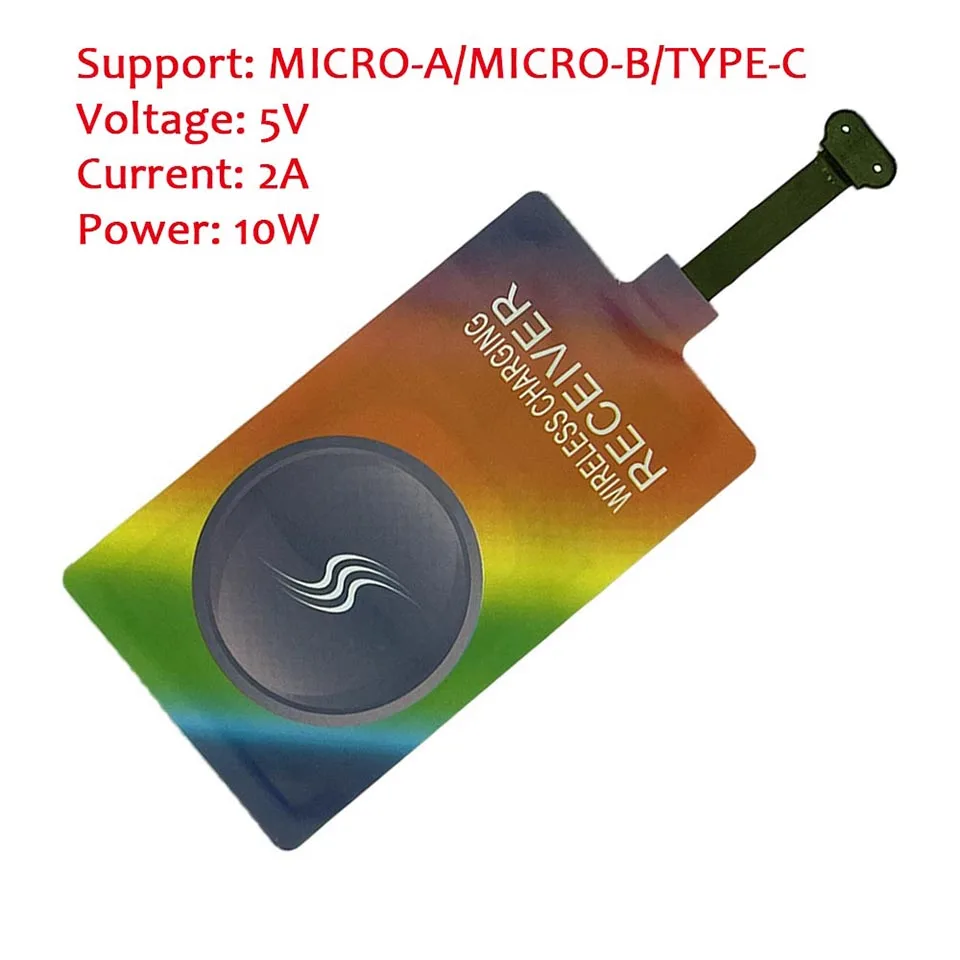 10W 5V 2A Wireless Charging Receiver Module Universal Type-C Micro USB Port for Android Qi Qtandard for Samsung Huawei Xiaomi