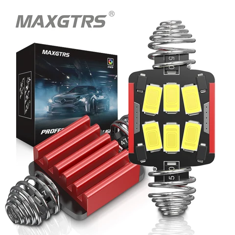 MAXGTRS 2 шт. Canbus C5W светодиодный гирлянда 31 мм 36 мм 39 мм 41 мм светодиодная лампа освещения номерного знака салона автомобиля лампа багажника 12 В 6000 К