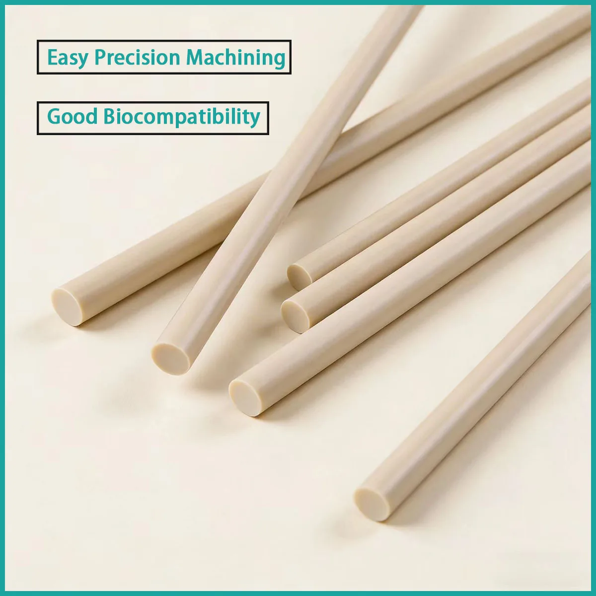 Diameter 8-30mm PEEK round rods are used in fields such as aerospace, automotive, electronics, medical, and high-end machinery.