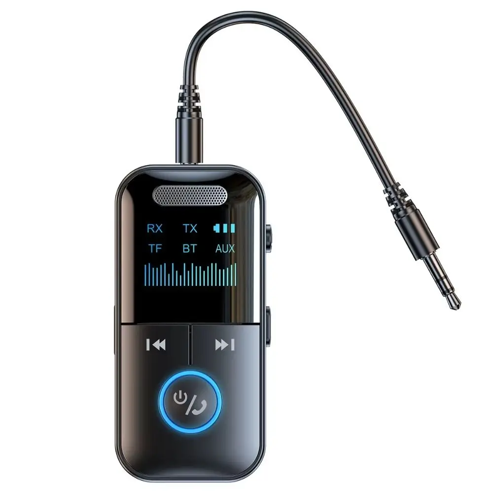 4 in 1 Bluetooth Audio Receiver Stereo Music LED Display Audio Receiver Transmitter Speaker 3.5MM AUX Wireless Adapter