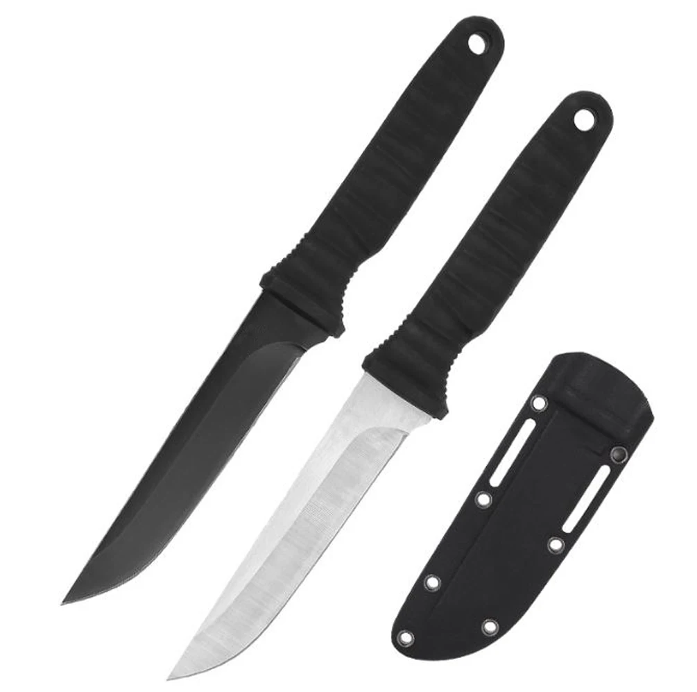Faca de bolso para acampamento, faca pequena reta para churrasco, com capa, faca de sobrevivência, portátil, faca para frutas