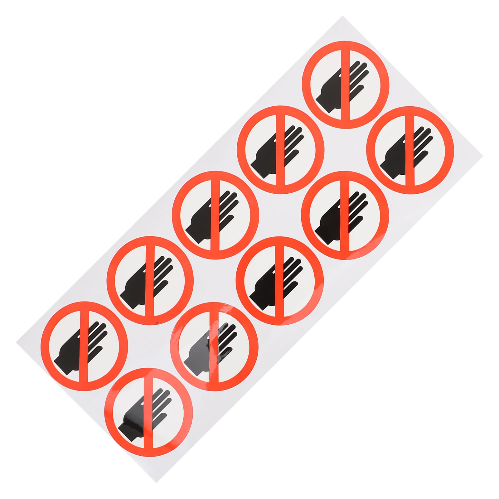 No Touching Sticker Stickers Do Not Warning Sign Electrical Appliance Pvc Please