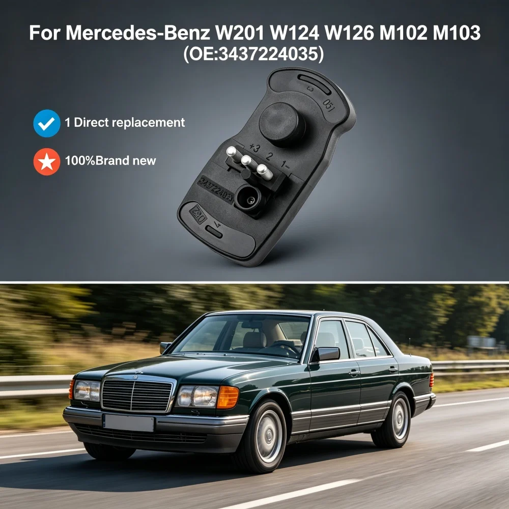 3437224035 Drosselklappen-Positionssensor Luftmassenmesser TPS-Sensor Passend für Mercedes-Benz W201 W124 W126 M102 M103