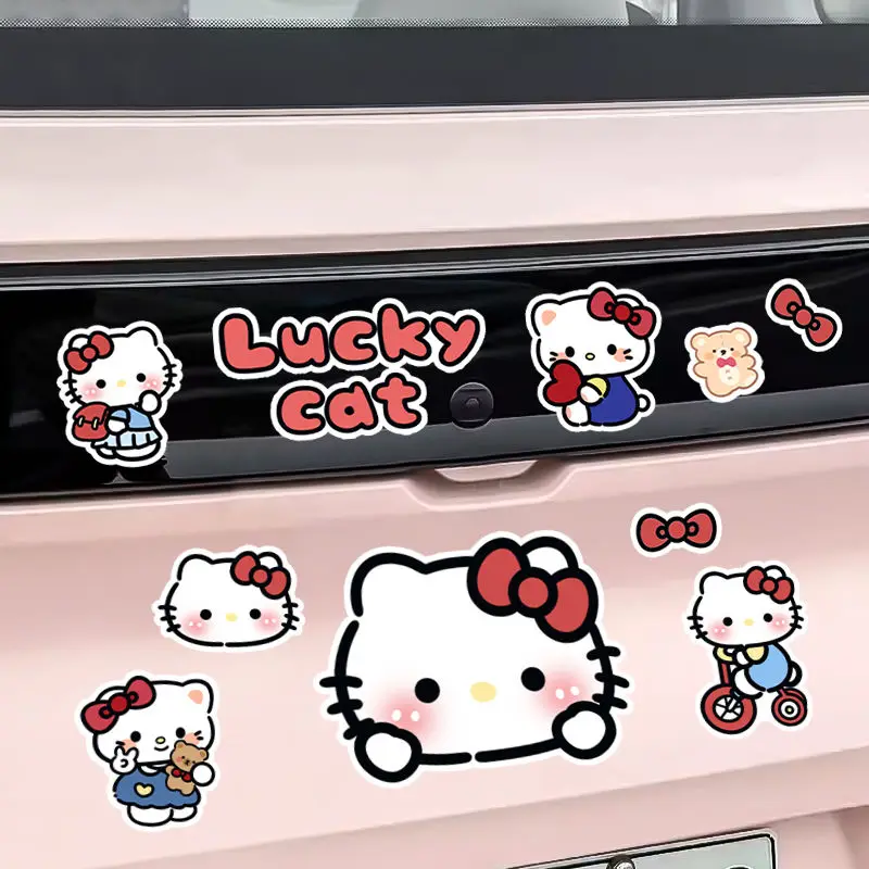

Sanrio‌‌ Hello Kitty Cartoon Cute Waterproof Sticker Decorative Cup Computer Car Helmet Decorative Gifts for Boys and Girls.