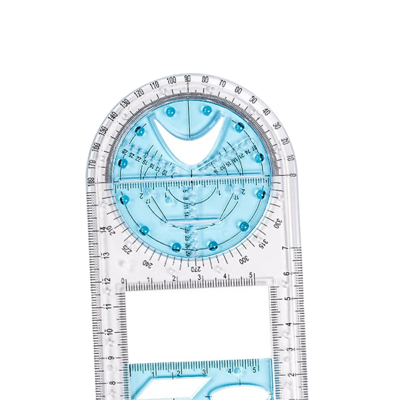 Creative Learning Stationery Portable Transparent Multipurpose Drawing Ruler Painting Ruler crafts for Office