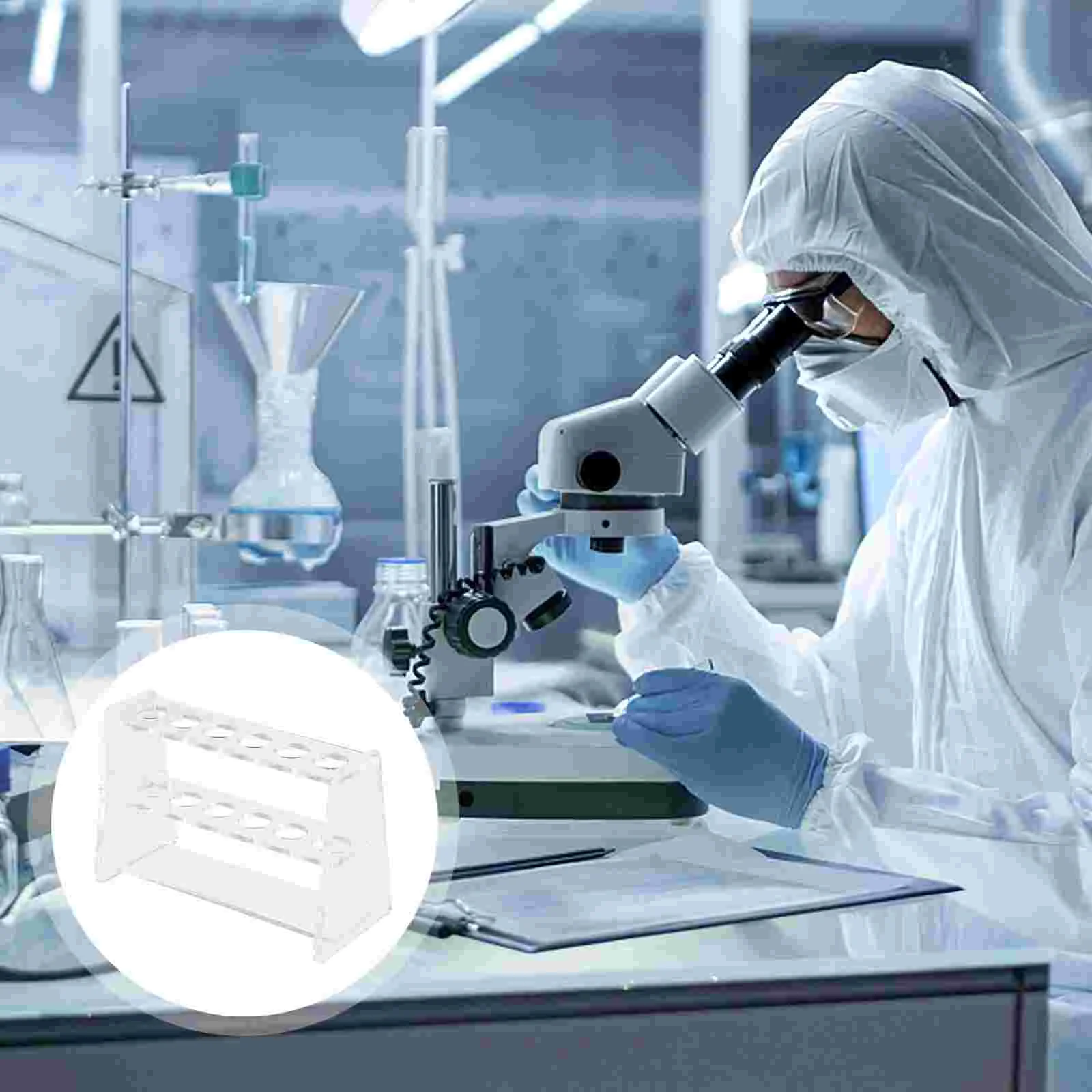 12-Loch Labor Reagenzglas Regal halter Rack Acryl Halterung Organizer Ständer