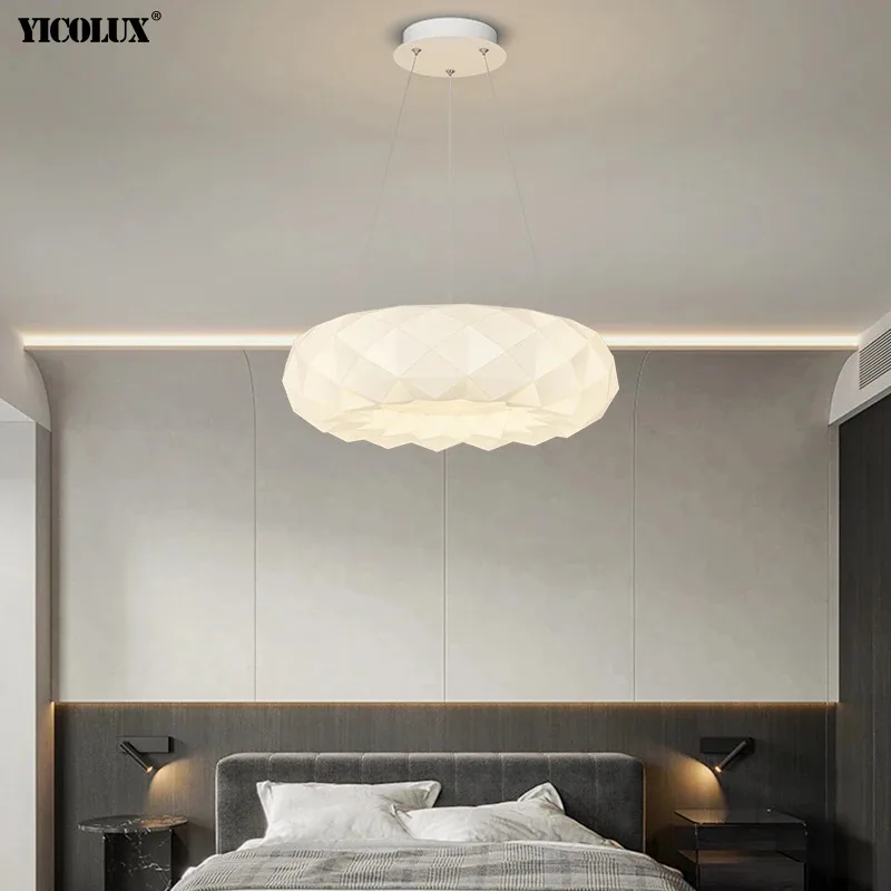 lustre nordico creme estilo para quarto infantil luminaria de teto do quarto led geometria moderna restaurante e sala de estar 01