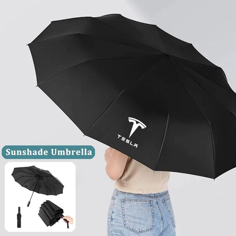 

Car Fully Automatic Folding Umbrella Sunshade Accessories Valve For Tesla Model 3 Model S Model X Model Y Roadster