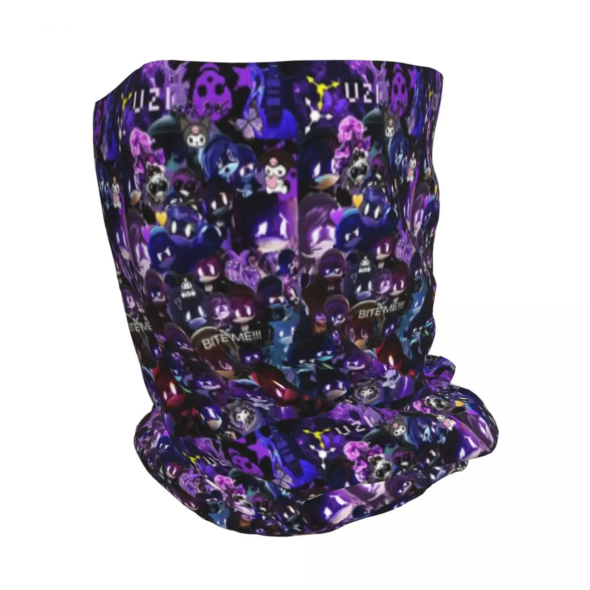Murder Drones Uzi Collage Bandana Neck Cover Magic Scarf Multifunction Balaclava Beanies Hat for Men Women Adult Windproof